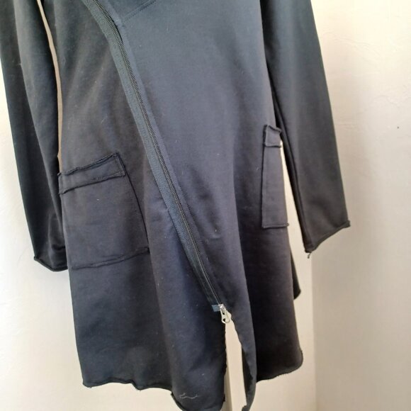 Neon Buddha Jacket Cardigan Black Cotton Knit Full Zip Womens Small NEW - Picture 5 of 12